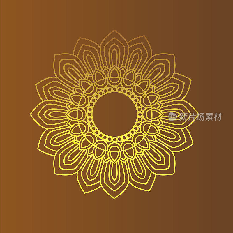 golden  dharma wheel in Buddhism religion concept